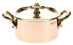 Mauviel M'minis Kookpan Met Deksel ø 9 Cm Koper Bronzen Hand