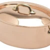 Mauviel M'150B Ovale Braadpan Met Deksel ø 30 Cm Koper Bronzen Greep