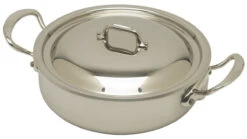 Mauviel M'Cook Lage Kookpan Met Deksel ø 24 Cm Rvs