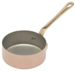 Mauviel M'Minis Sauteerpan Rond ø 9 Cm Koper Bronzen Greep