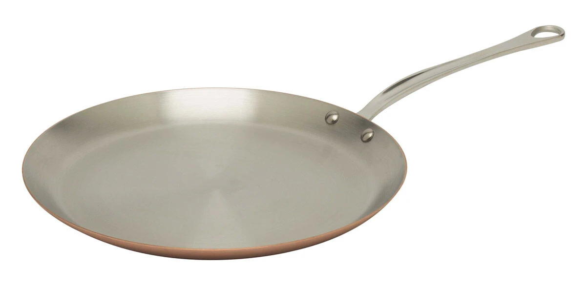 Mauviel M'150S crêpepan ø 30 cm koper rvs handgreep Mauviel M'150S Crêpepan ø 30 Cm Koper Rvs Handgreep -Mauviel 8493 70402 1