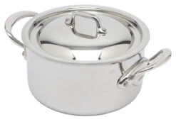 Mauviel M'Cook Kookpan Met Deksel ø 16 Cm Rvs Glans